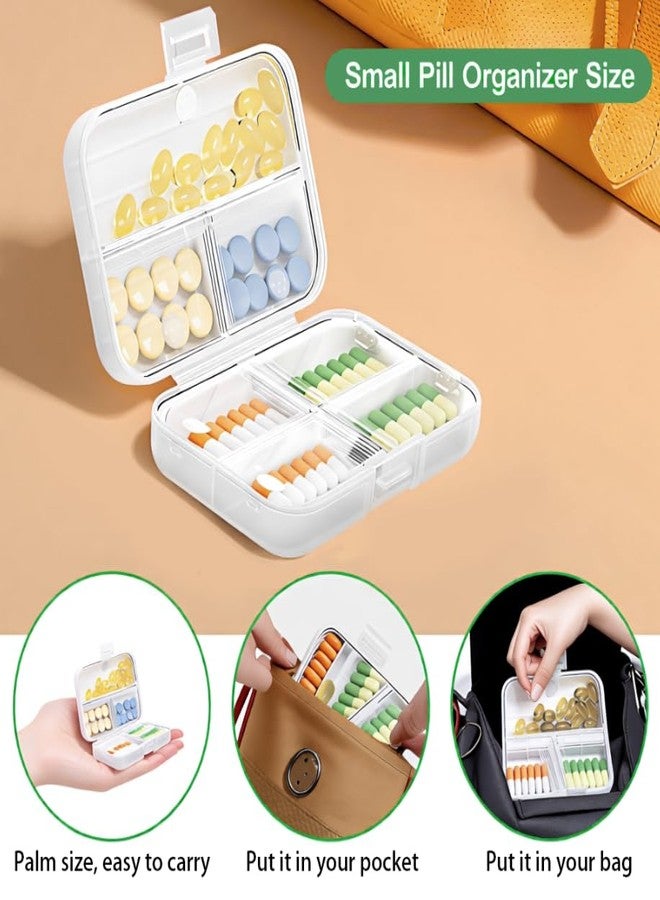 ZIBUYU® 7 Day Pill Organizer with Snap-Lock Leakproof Compartments, Large Capacity Weekly Medicine Box for Travel and Home Use, BPA-Free and Easy to Open Design for Vitamins and Supplements Storage - Image 5